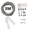 Kit suspendu universel - Blanc - avec câble de 3m / Pack de 2 unités - Image 2
