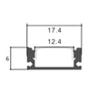 PACK - Profilé 2 mètres - U - Aluminium - LED  - Image 2