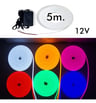 Pack ruban néon LED bleu 6mm 12V alimentation - Image 5