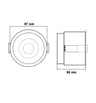Downlight LED 5-12W Bridgelux CCT UGR11 CRI92 Blanc - Image 4