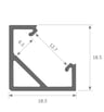 Barre LED TEXAS ARGENT 24V surface 0.5m-2m - Image 2