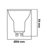 LED GU10 6W SMD2835 Samsung 145Lm/W 38° Verre - Image 2