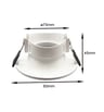 Anneau Fixe Rond GU10 MR16 Blanc - Image 2