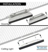 Plafonnier LED Carré Moss Noir 18W CCT Lumileds - Image 6