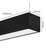 Luminaire LED 72W POTSDAM NOIR 195cm UGR17 - Image 3