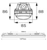 Réglette LED étanche 25-44W OSRAM 150cm - Image 2