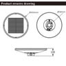 Kit lampadaire solaire EcoUrban 120 2800lm PIR 3CCT - Image 2
