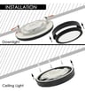 Plafonnier LED Bonn Noir 12-18W CCT IP4 - Image 3