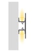 Profil aluminium blanc double lumière LED 2m - Image 3
