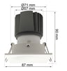 Encastré LED 15W Carré Blanc Nuage CRI92 UGR13 - Image 5