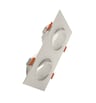 Anneau Cadre Double GU10 LED Orientable Blanc - Image 3