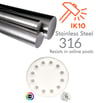 Ampoule LED Piscine RGB PAR56 36W IP68 DC12V INOX 316 - Image 8