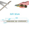 LED 220V 120LED/m 800lm 8W IP65 coupe10cm - Image 2