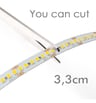 Ruban LED 24V 182LED/m 5m SMD2835 11200lm 16W/m IP20 - Image 3