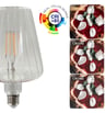 Ampoule LED filament CONIQUE 6W E27 Ambre Décorative - Image 4