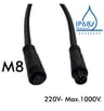 Connecteur étanche M8 mâle/femelle IP68 12-24V - Image 3