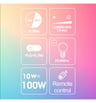 Ampoule LED RGB+3000K 10W 270° E27 Télécommande - Image 3