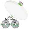 Downlight LED Rond 16-24W Sans Cadre 4CCT CRI92 Blanc - Image 1