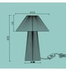 Lampe de Table ORSA Abat-jour Plissé E27 Écologique - Image 2