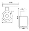 Spot LED 40W-28W Monophasé - ROMA Noir - Driver GxTronic - Optique Réglable 24º-60º / UGR13 - CCT - Image 2