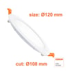 Downlight Slim LED circulaire – 10W – CCT – Puce OSRAM DURIS E 2835 - Image 3