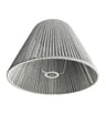Lampadaire Sur Pied Abat-jour Tissé E27 Base Marbre - Image 6