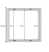 Cadre Encastré pour Panneaux LED / 60x60cm - Image 2