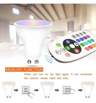 Spot LED GU10 8W RGB+3000K 110° Télécommande - Image 6