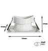 Anneau d'encastrement rond fixe White GU10-MR16 - Image 4