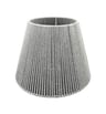 Lampadaire Sur Pied Abat-jour Tissé E27 Base Marbre - Image 7