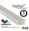 Luminaire LED linéaire encastrable – IP68 – RGB+WW – BERLIN XL – Anodisé argent – 24V - Image 4