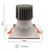 Downlight LED Carré Orientable 15W Blanc CRI92 UGR13 - Image 4