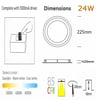 Downlight LED 24W Lifud OSRAM 160lm/W UGR17 - Image 2