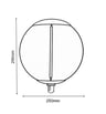 Ampoule LED Filament Fumé BIG 4W E27 G250 Ambre - Image 2