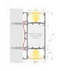 Applique Linéaire LED OULU Blanc 0,94m 3000K IP54 - Image 2