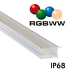 Luminaire LED linéaire encastrable – IP68 – RGB+WW – BERLIN XL – Anodisé argent – 24V - Image 11
