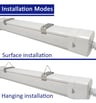 Réglette étanche LED intégrée – 20W/10W – Puce SAMSUNG – 3CCT – 60 cm - Image 8