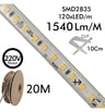 220V 120LED 1450lm 14W IP67 déc10cm 20m - Image 4