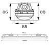 Réglette LED étanche 20-35W OSRAM 120cm - Image 2