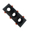 Anneau Cadre Triple GU10 LED Orientable Noir - Image 4