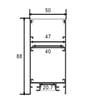 Profilé LED INFINITY PRO double lumière 2m - Image 2
