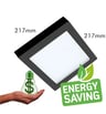 Plafonnier LED Carré Moss Noir 18W CCT Lumileds - Image 11