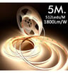 Ruban LED COB 24V 512LED/m 5m 1800lm 15W/m CRI90 IP20 - Image 9