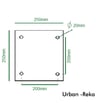 Colonne REKA noire 3-4 m finition filetage - Image 2