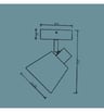 Applique Murale LED SKI Osier E14 Orientable - Image 2
