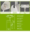 Spot sur rail - BORNE BLANC - Pour lampes GU10 / Aluminium Monophasé  - Image 2