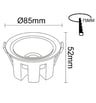 Downlight LED 6-12W Bridgelux 3CCT CRI92 UGR11 - Image 17