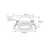 Downlight LED circulaire orientable 7W – Dimmable TRIAC – 3CCT – Blanc - Image 2
