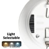 Spot LED Enc. 8W Ignifuge TRIAC 3CCT IP65 36° Blanc - Image 1