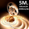 Bande LED COB 24V 16W 768LED/m 5m 2240lm/m IP20 coupe 3cm - Image 9